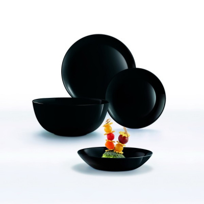 P0789 Тарелка десертная 19см LUMINARC, серия ДИВАЛИ черный