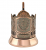 С9608/3 Подстаканник медный "Герб СССР", стакан, ложка в подарочной упаковке С9608/3 Подстаканник медный "Герб СССР", стакан, ложка в подарочной упаковке