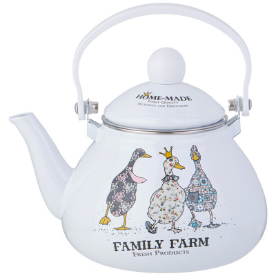 934-625 Чайник эмалированный 1,3л, Agness, серия "FAMILY FARM"