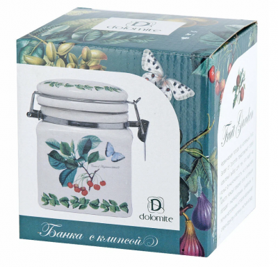 L2521149 Банка для хранения сыпучих продуктов 0,48л Dolomite, серия "Fruit Garden" 