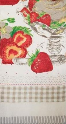 ХУАН-С Полотенце кухонное 50*70, 100% хлопок,дис 4, клубника