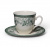 10-9911 Чайная пара: чашка 240мл с блюдцем 15,8см, Claytan, серия DIANA ROSE JADE GREEN
